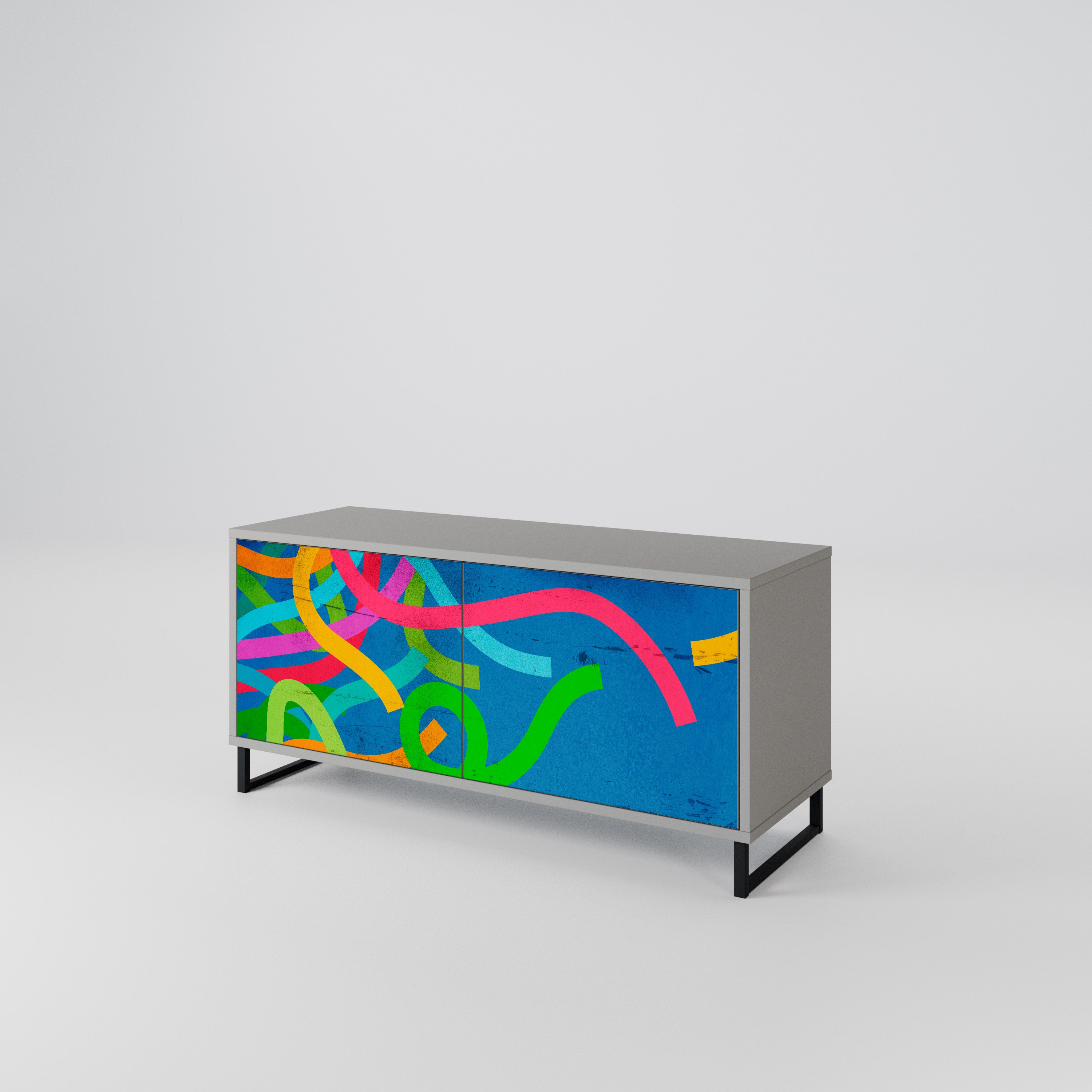 STREAMER TANGLE Compact 2-Door TV Cabinet