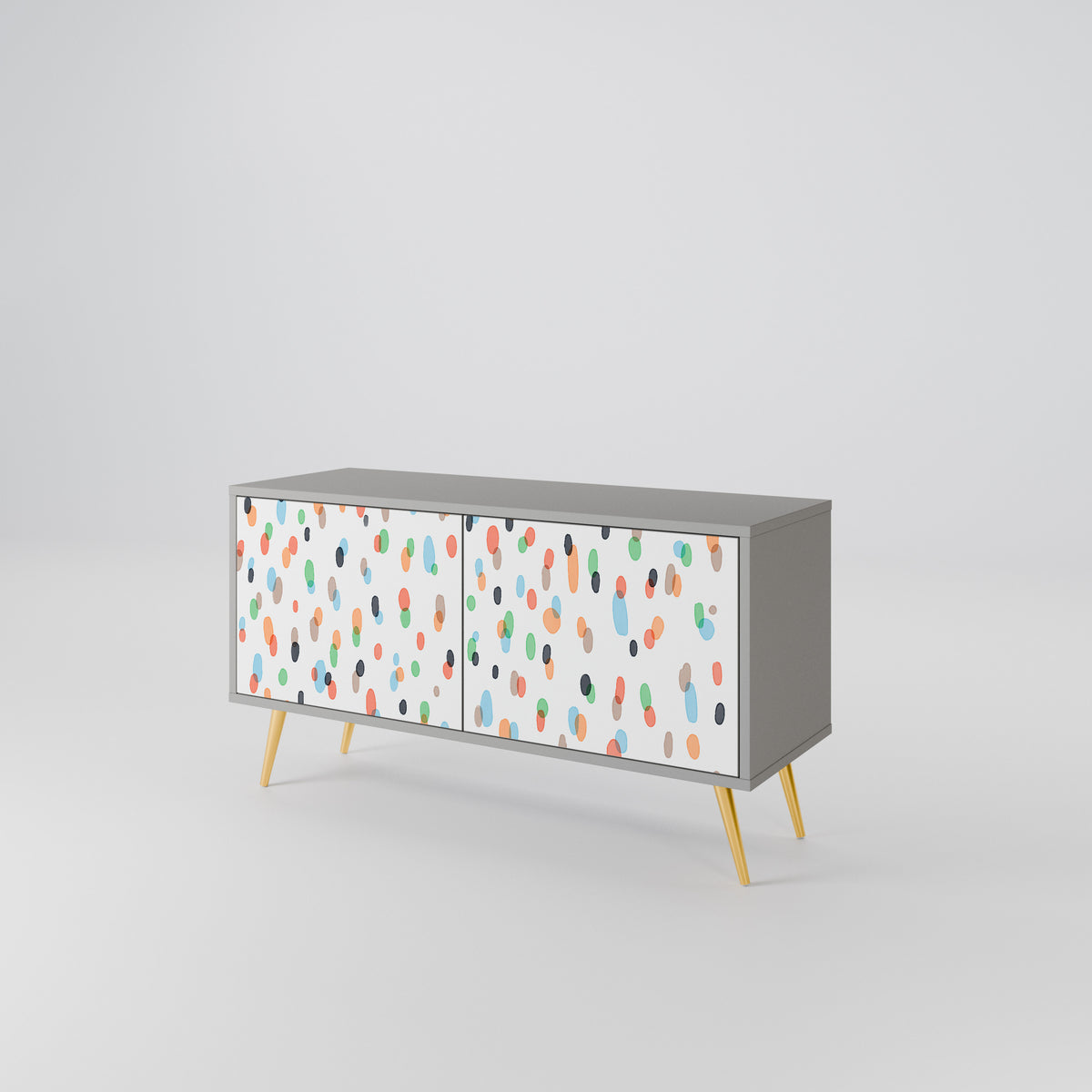 ENERGETIC SPOTS Kompakt TV-bänk med 2 dörrar