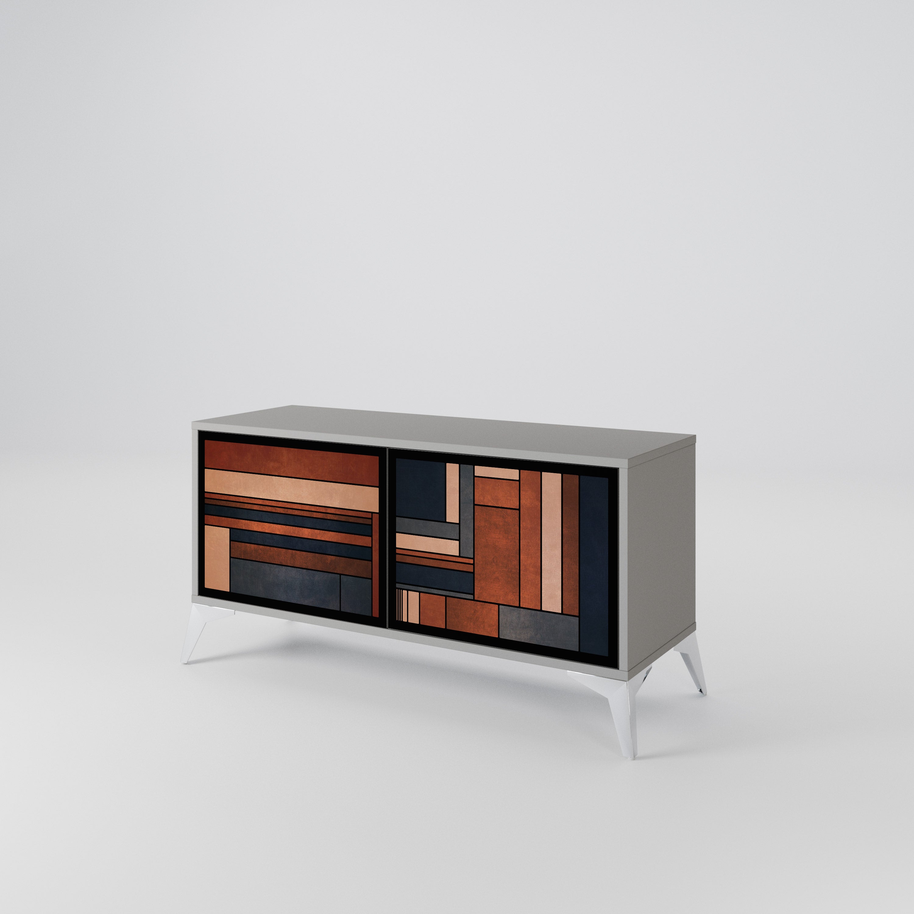 INTREPID FORMATION Compact 2-Door TV Cabinet