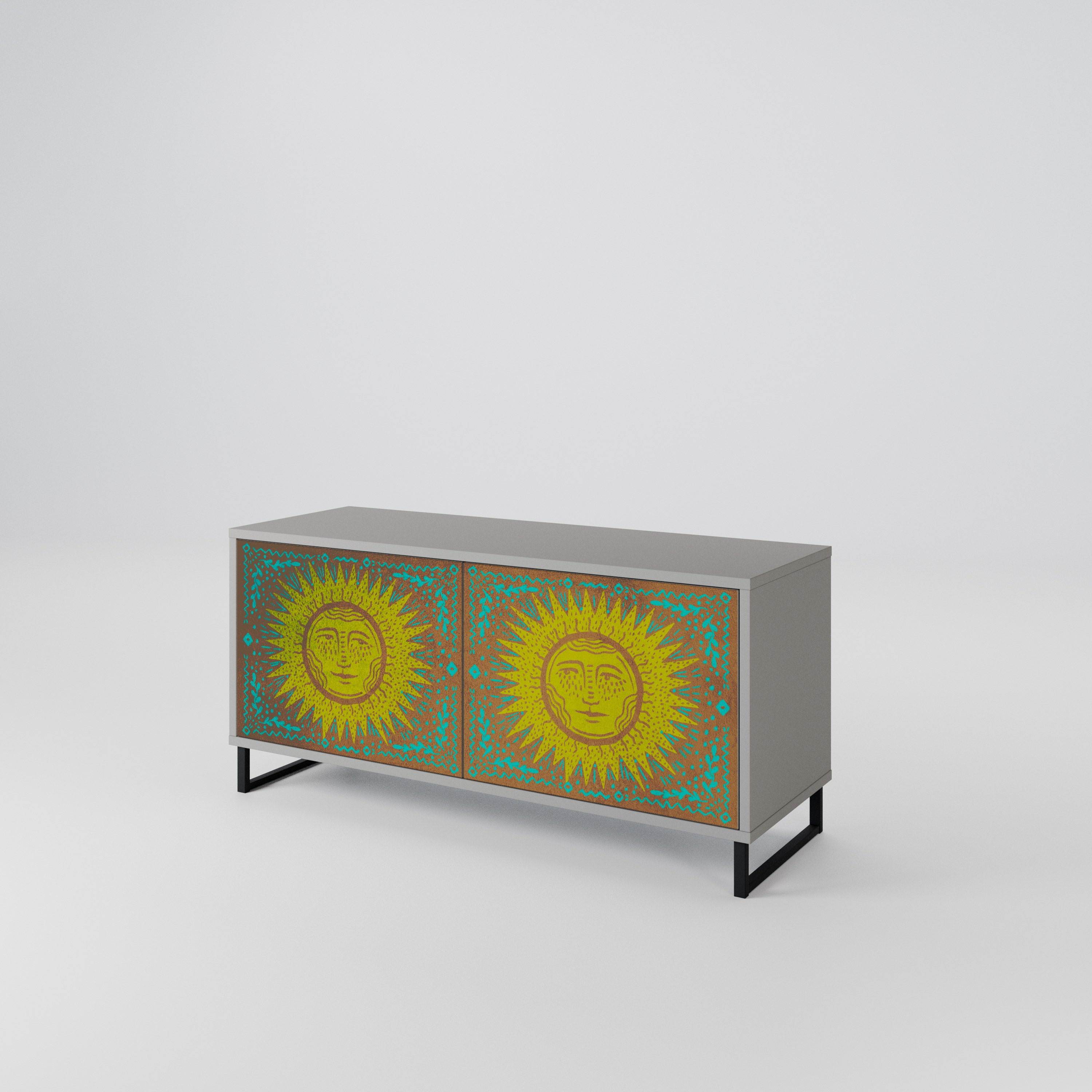 SUNSHINE EULOGY Compact 2-Door TV Cabinet