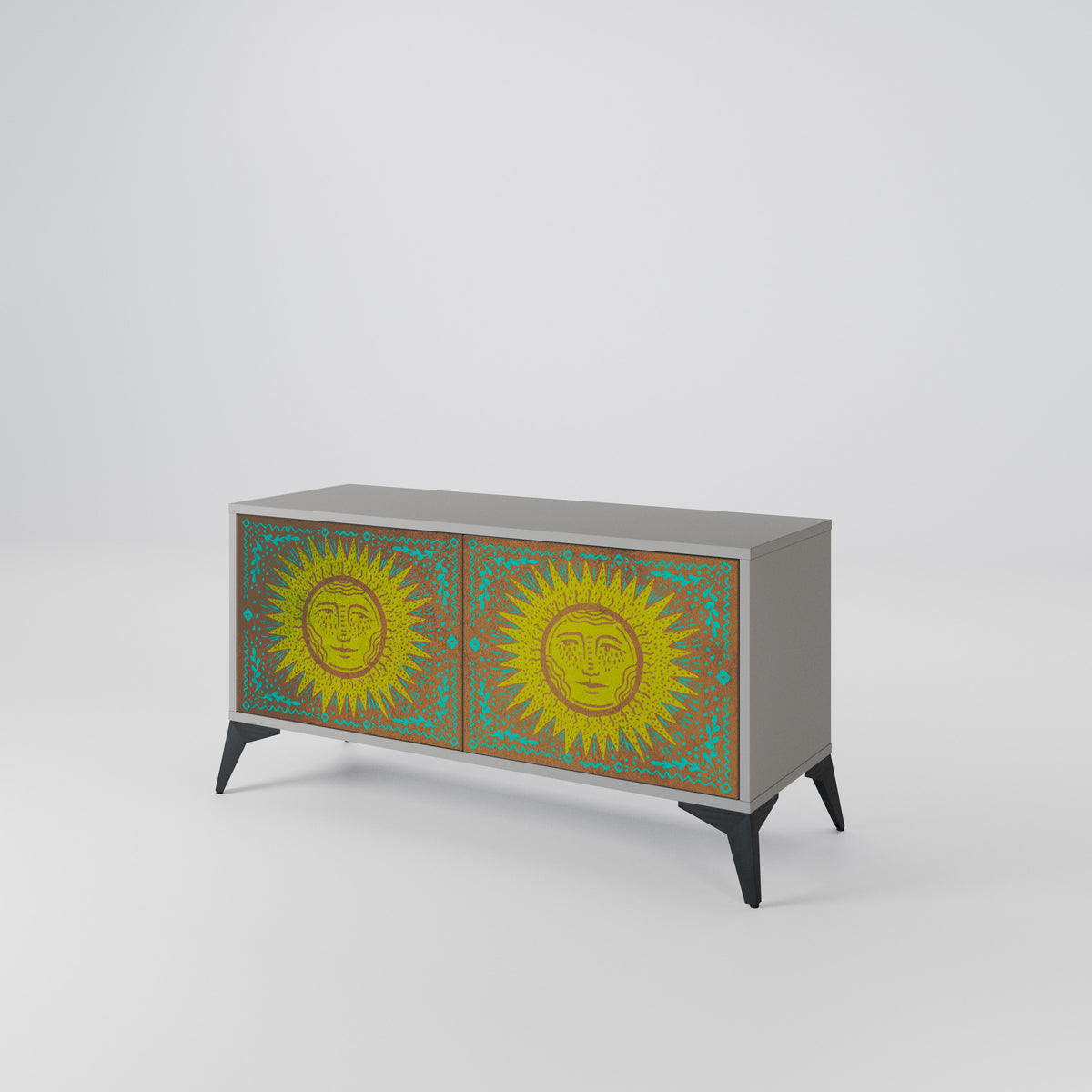 SUNSHINE EULOGY Kompakt TV-bänk med 2 dörrar
