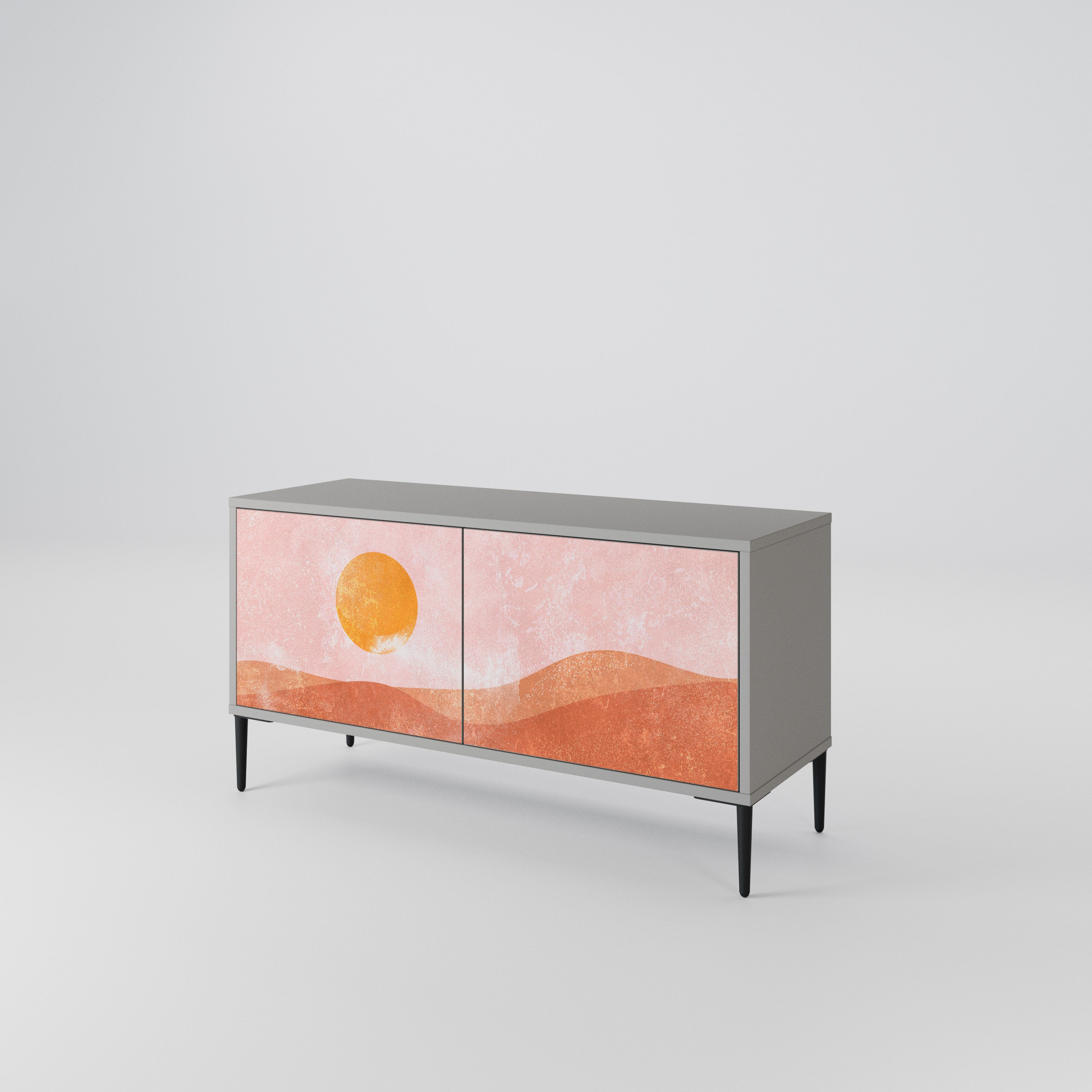 LUMINOUS SUNLIGHT Kompakt TV-bänk med 2 dörrar