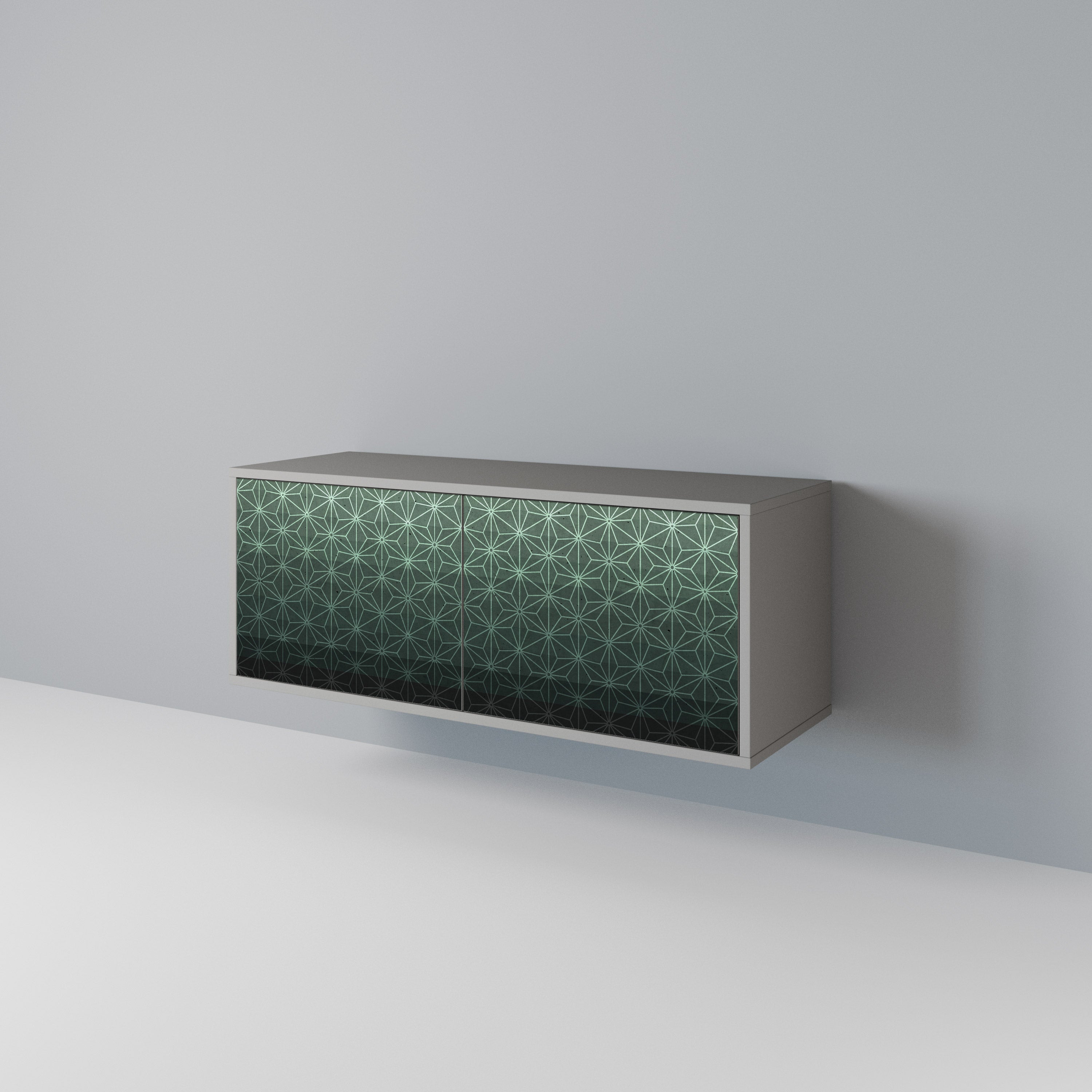 ORNAMENTAL GLIMMER Kompakt TV-bänk med 2 dörrar