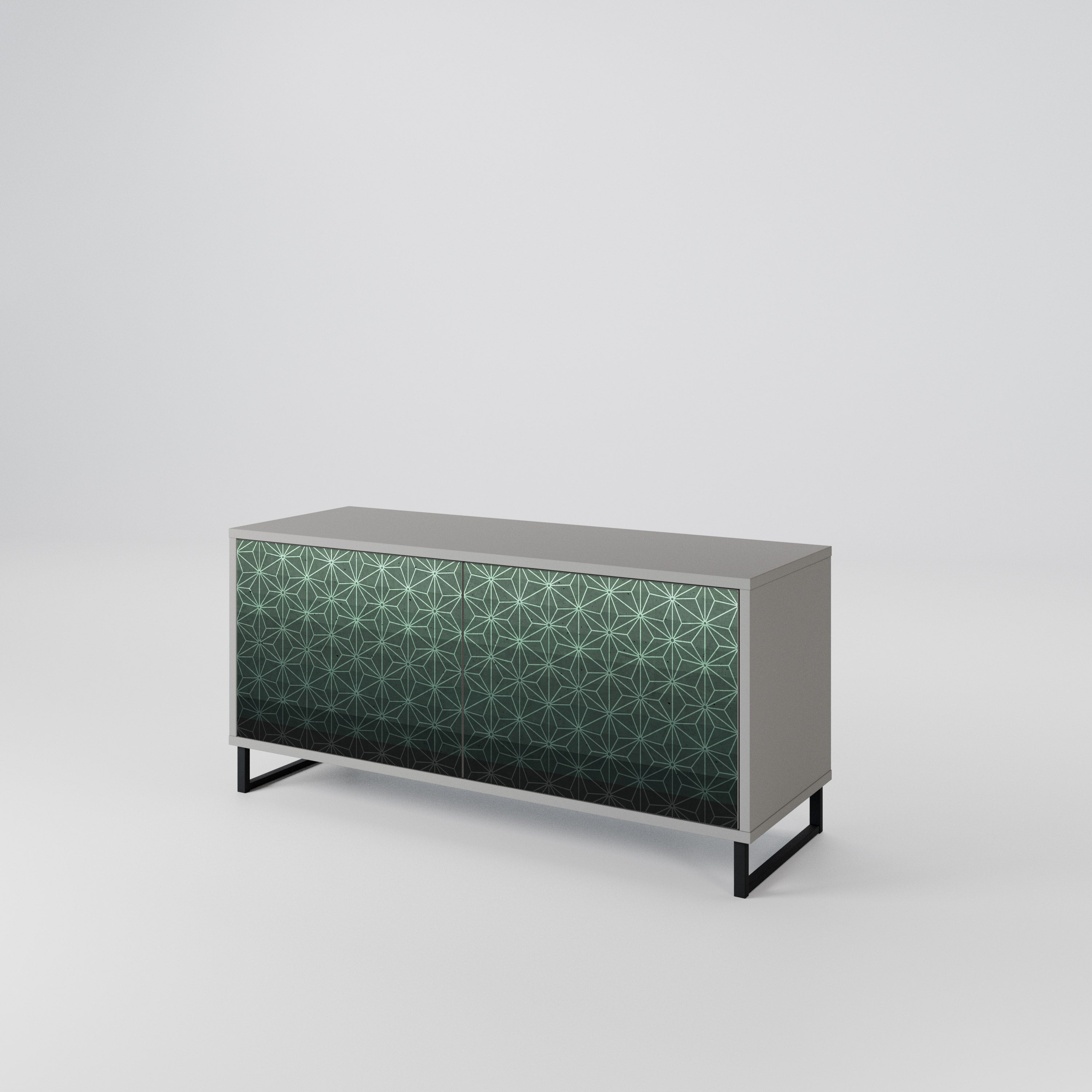 ORNAMENTAL GLIMMER Kompakt TV-bänk med 2 dörrar