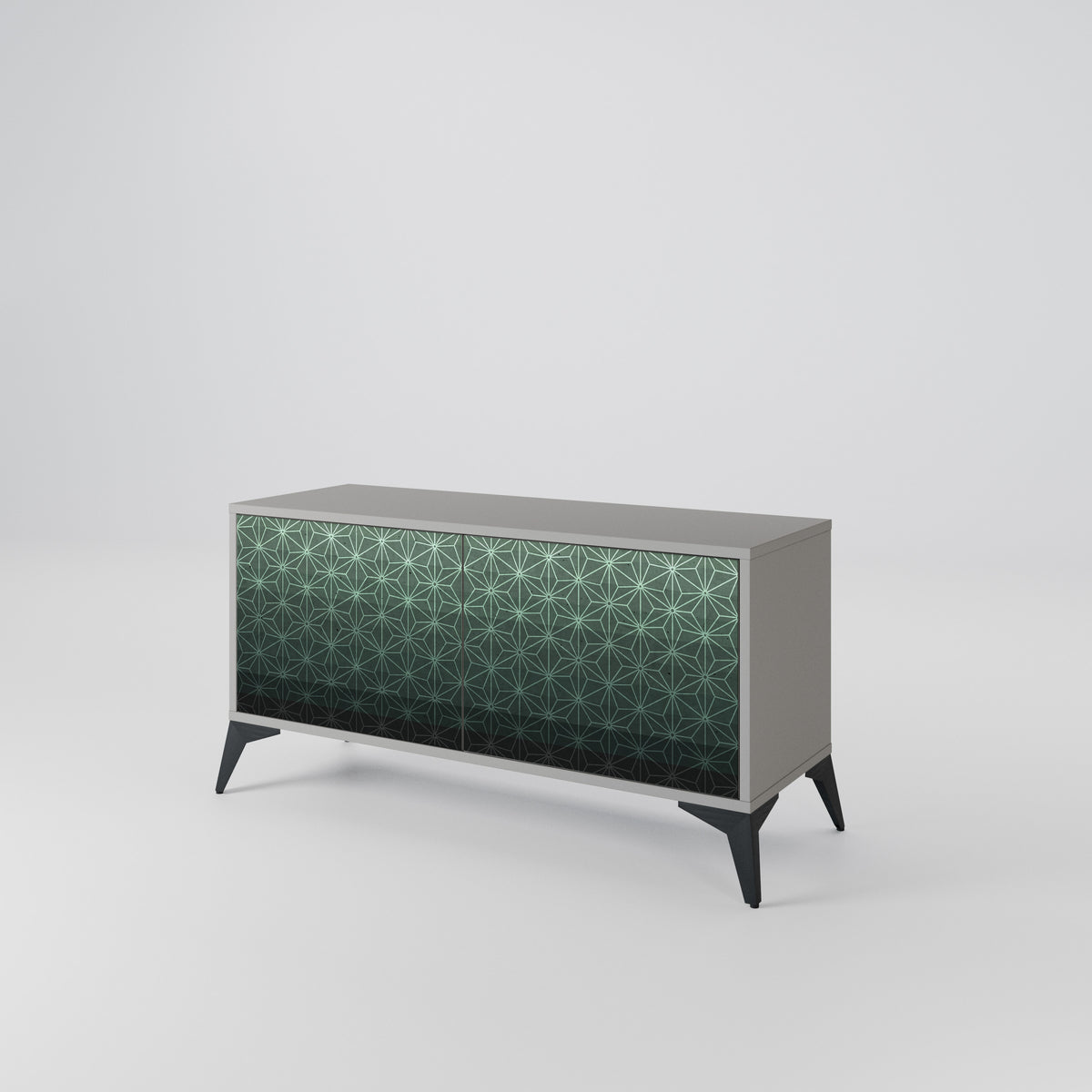 ORNAMENTAL GLIMMER Kompakt TV-bänk med 2 dörrar