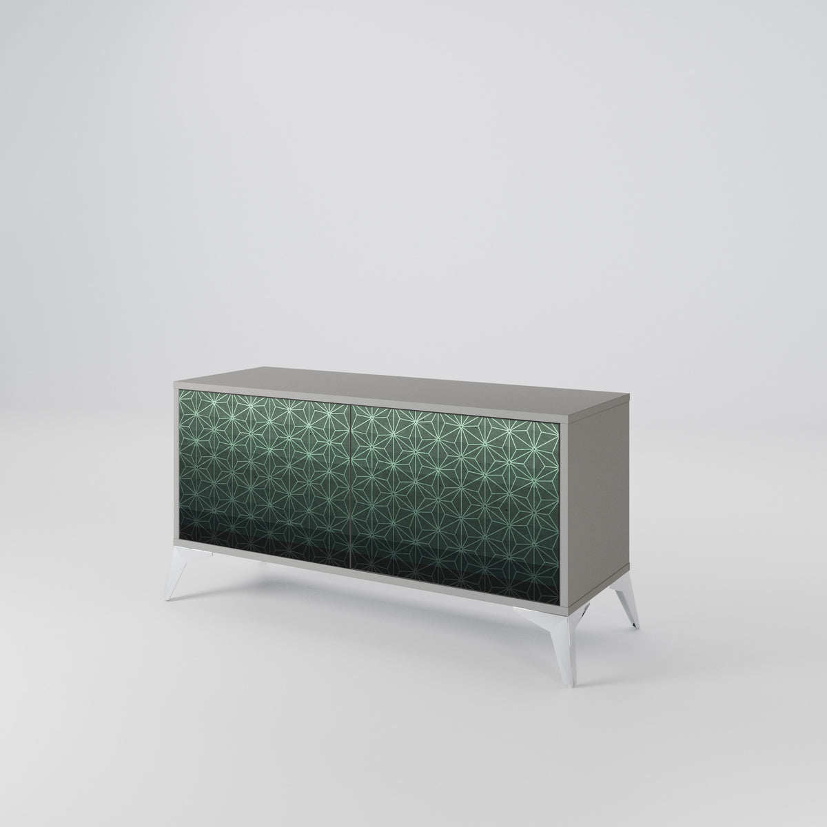 ORNAMENTAL GLIMMER Kompakt TV-bänk med 2 dörrar