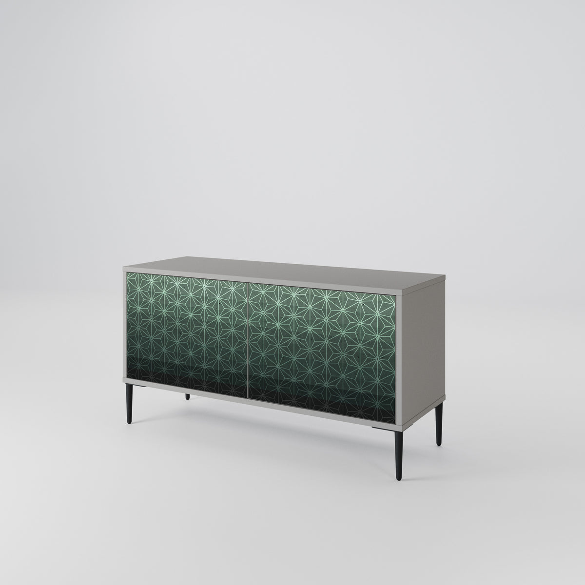 ORNAMENTAL GLIMMER Kompakt TV-bänk med 2 dörrar