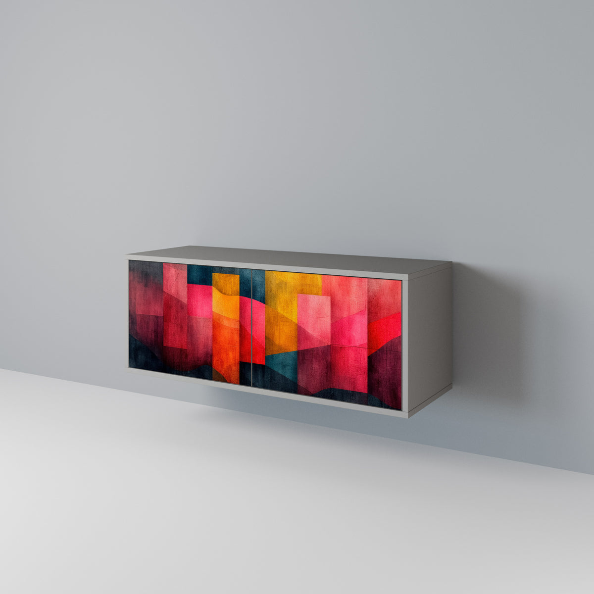 COLORFUL SOUNDS Kompakt TV-bänk med 2 dörrar