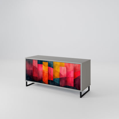 COLORFUL SOUNDS Kompakt TV-bänk med 2 dörrar