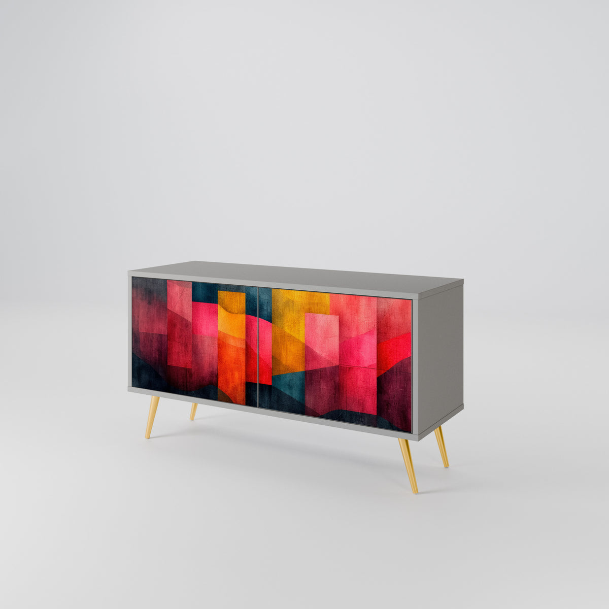 COLORFUL SOUNDS Kompakt TV-bänk med 2 dörrar