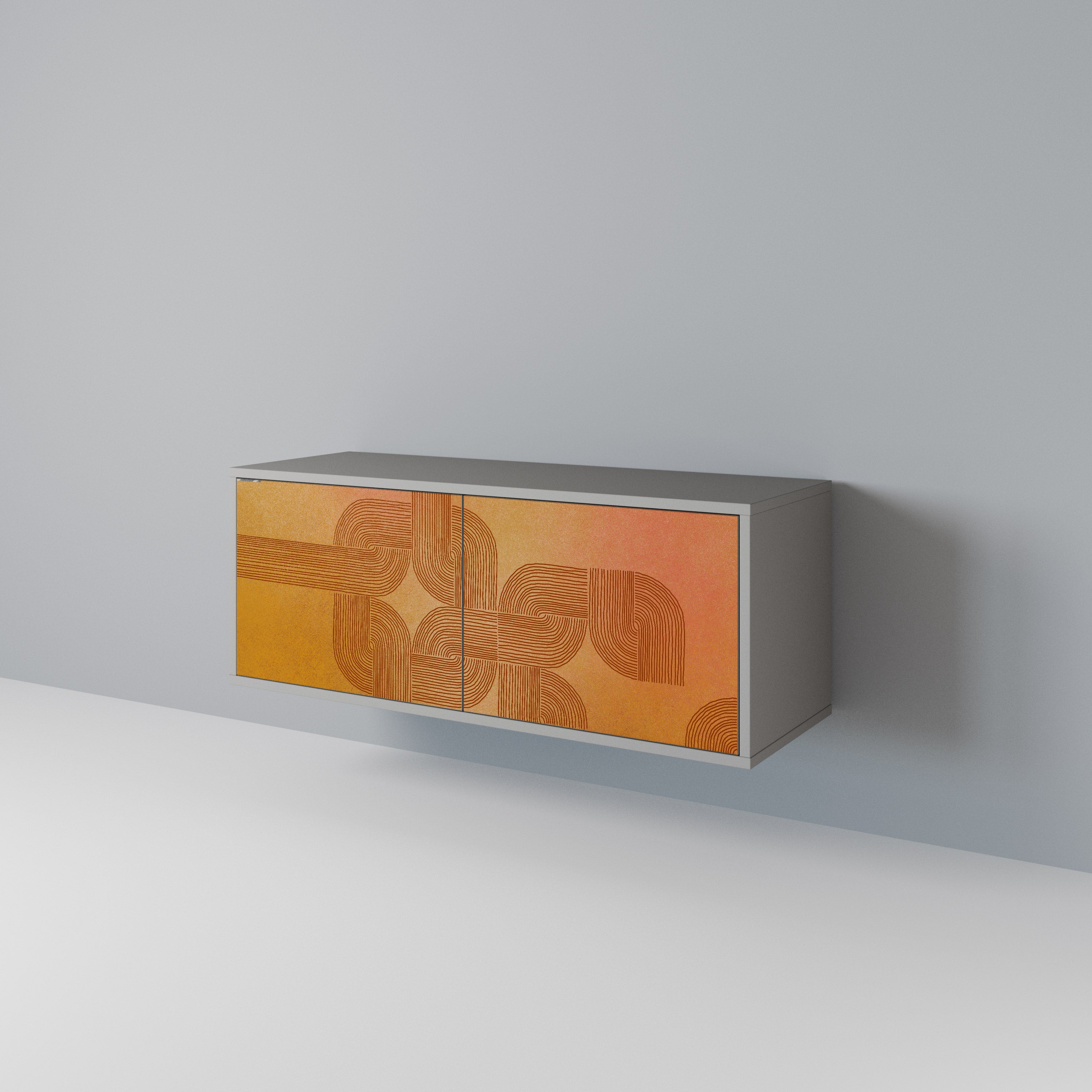 STRENGTHENING RELATION Compact 2-Door TV Cabinet