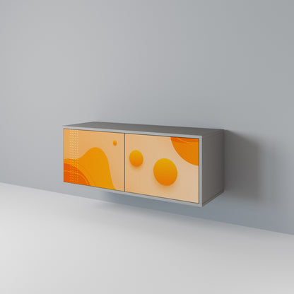 ORANGE ARRANGEMENT Kompakt TV-bänk med 2 dörrar