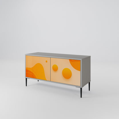 ORANGE ARRANGEMENT Kompakt TV-bänk med 2 dörrar