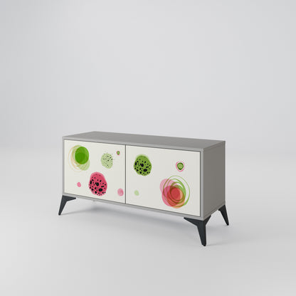 COLORFUL COSMOS Kompakt TV-bänk med 2 dörrar