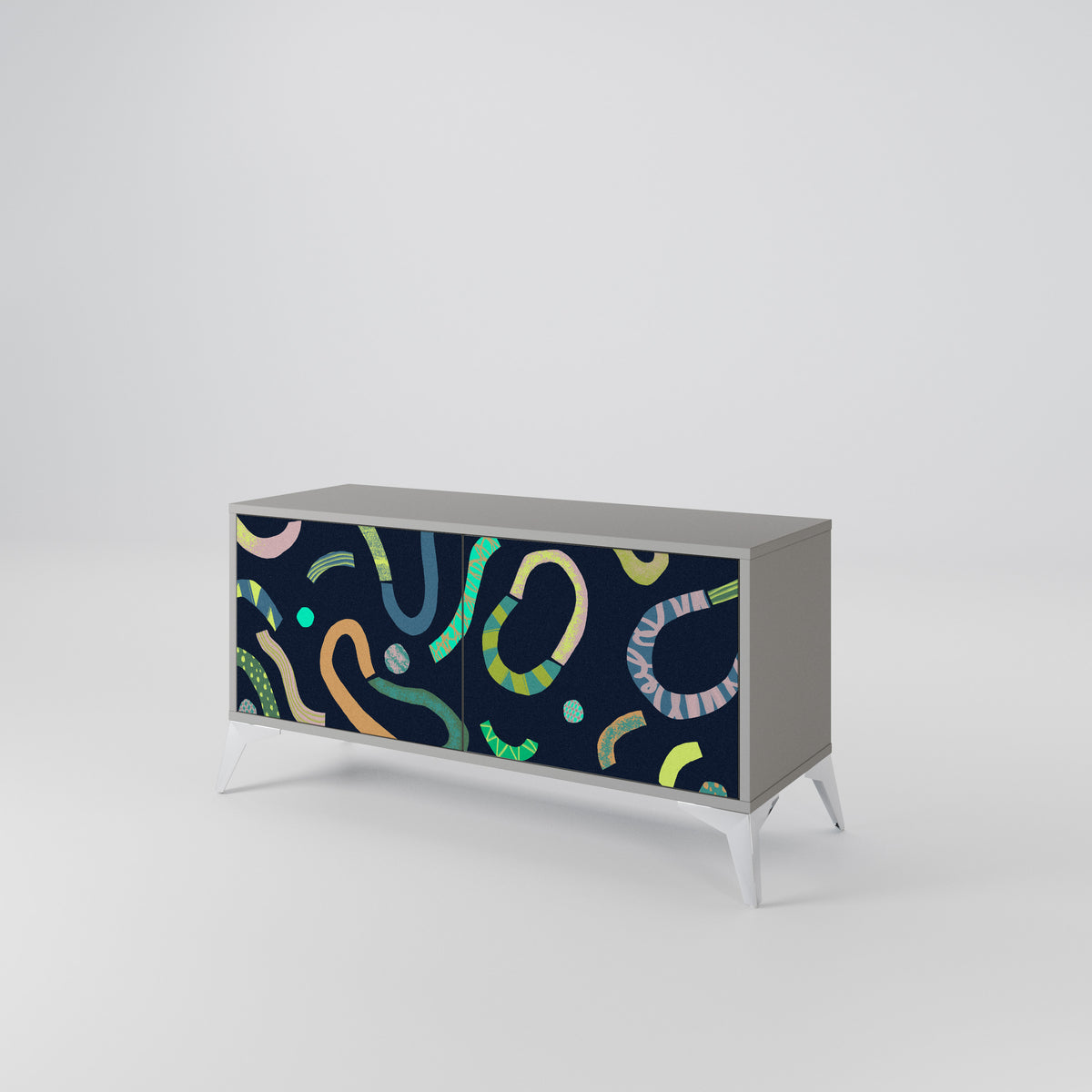 CONTRAST DANCE Compact 2-Door TV Cabinet