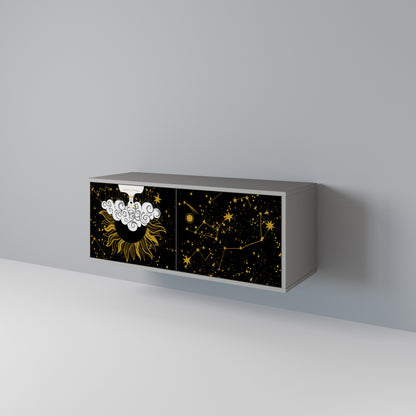 STELLAR CONSTELLATIONS Kompakt TV-bänk med 2 dörrar