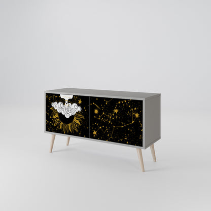 STELLAR CONSTELLATIONS Kompakt TV-bänk med 2 dörrar