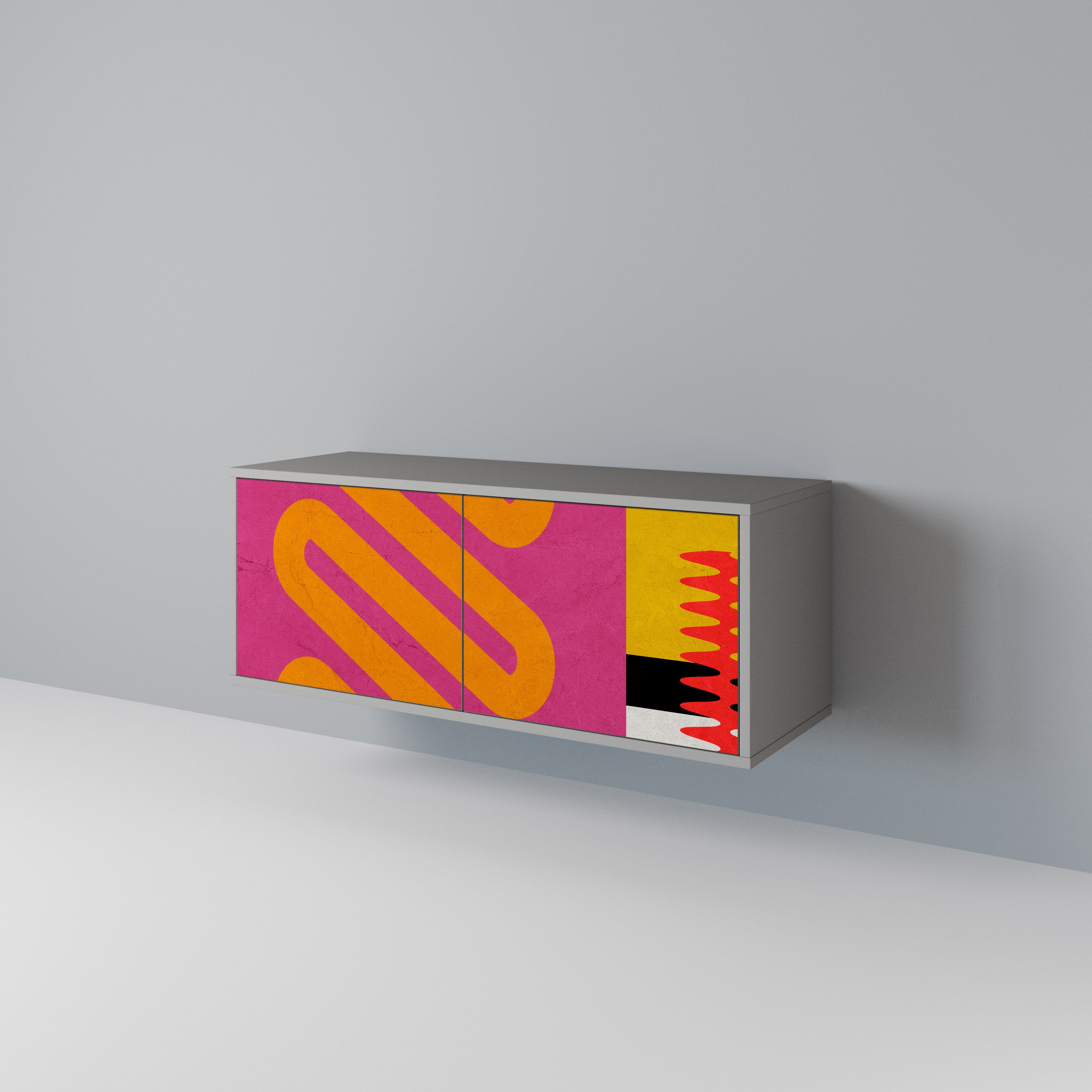 VIVID ART Kompakt TV-bänk med 2 dörrar