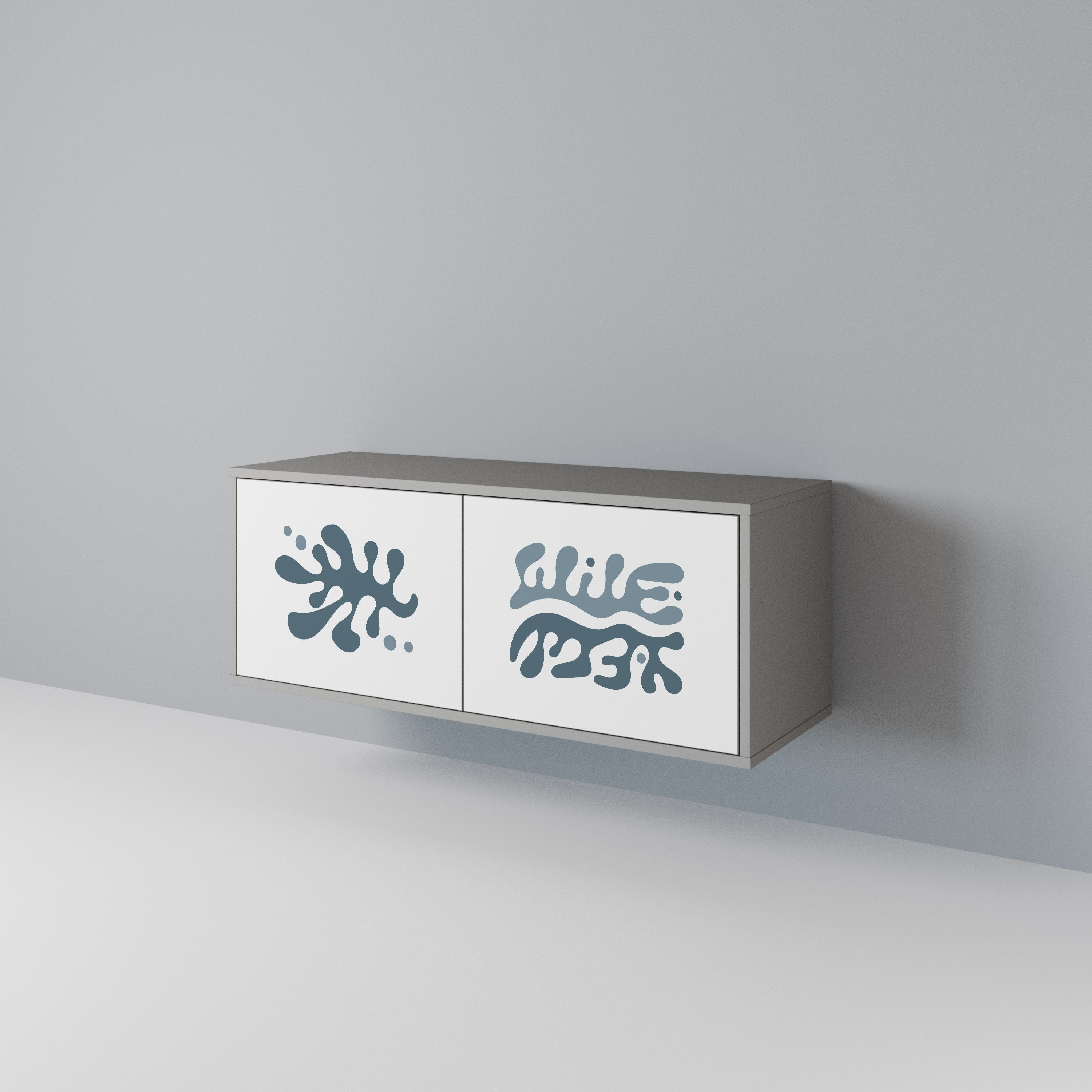 WONDERLAND VEGETATION Kompakt TV-skåp med 2 dörrar