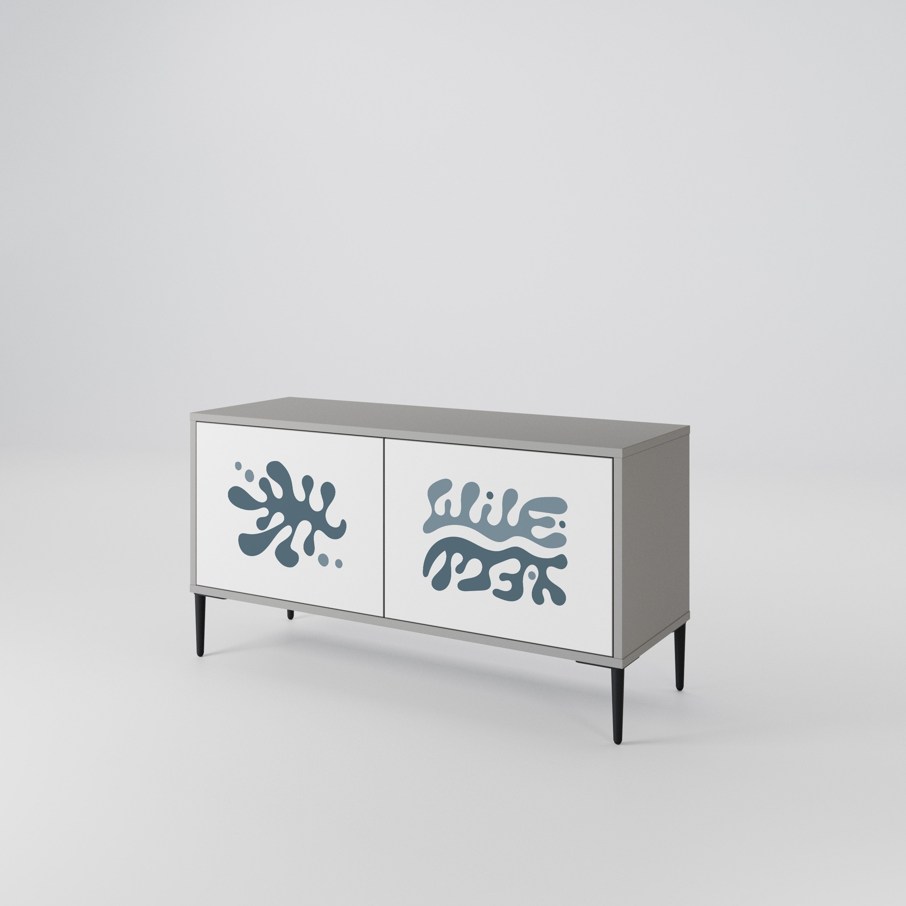 WONDERLAND VEGETATION Kompakt TV-skåp med 2 dörrar