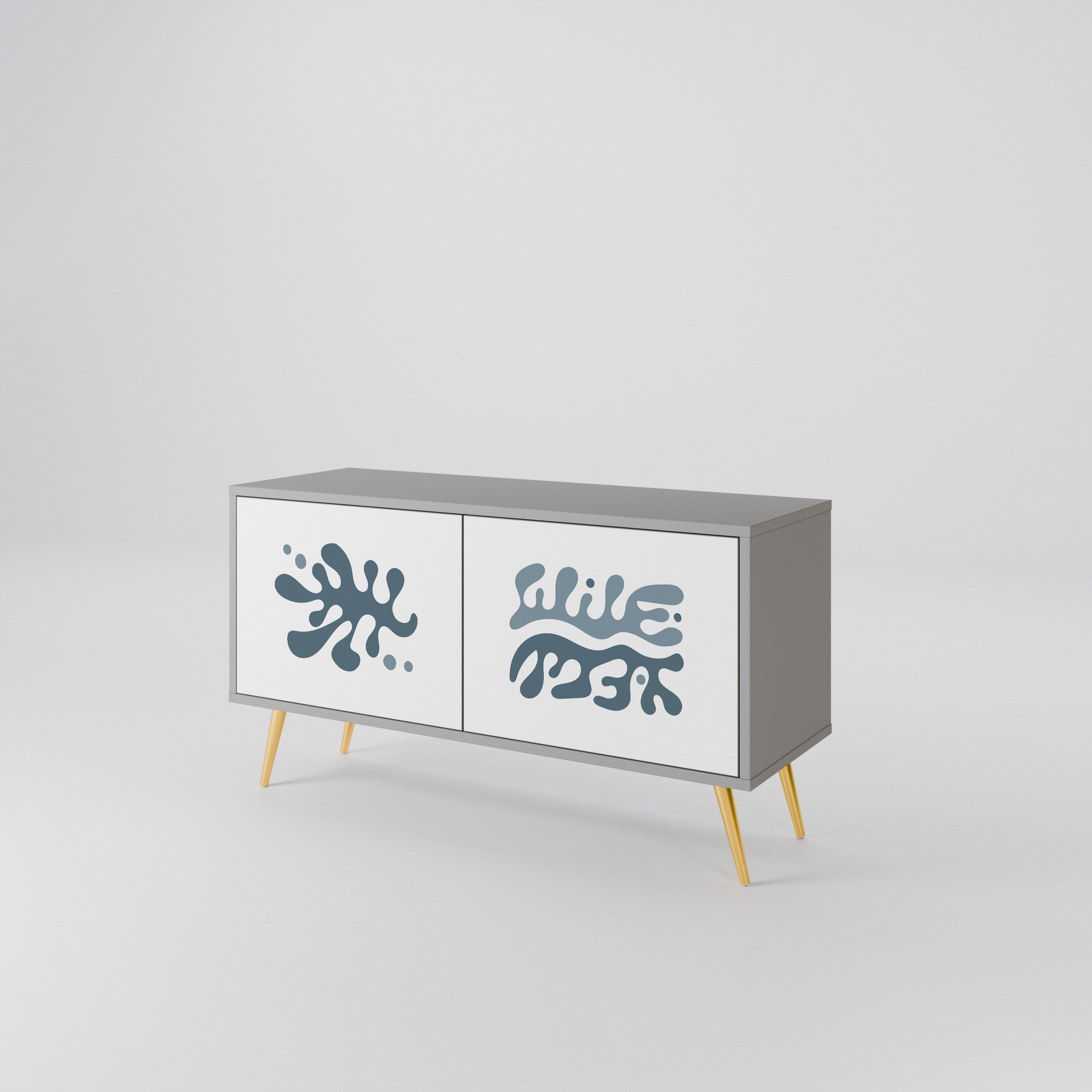 WONDERLAND VEGETATION Kompakt TV-skåp med 2 dörrar