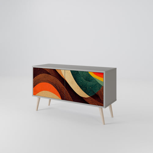 FÄRGGLADA STRÅD Kompakt TV-skåp med 2 dörrar