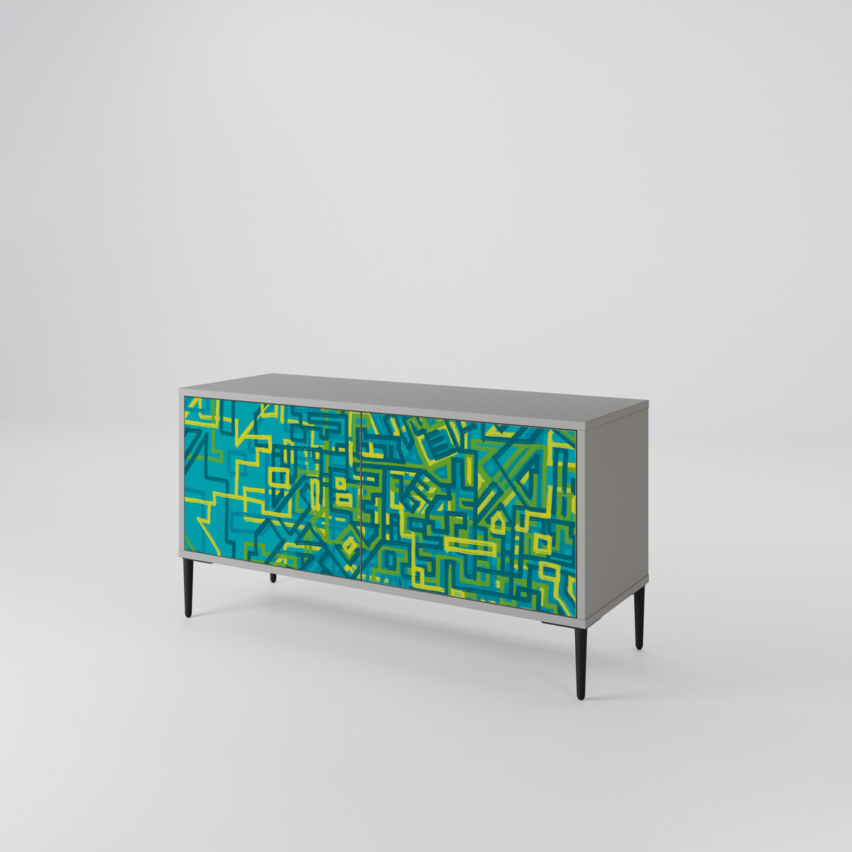 NOSTALGIC MEMORIES Compact 2-Door TV Cabinet