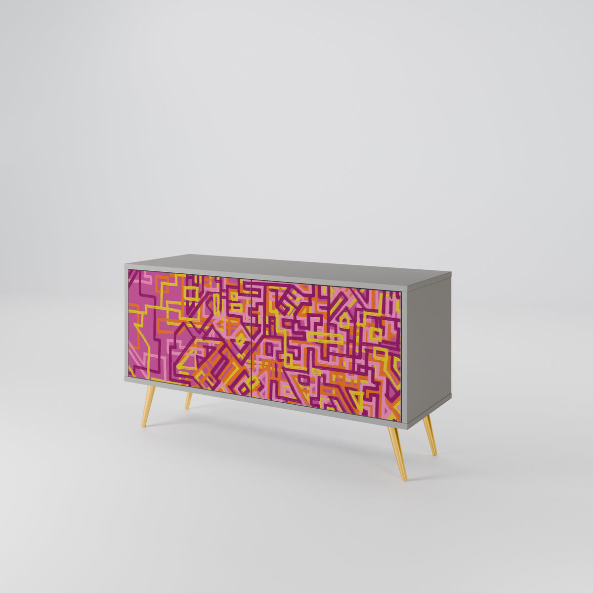 LOVELY MEMORIES Compact 2-Door TV Cabinet