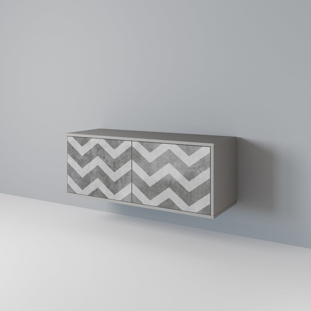 TOUGH ZIG ZAG Kompakt TV-bänk med 2 dörrar
