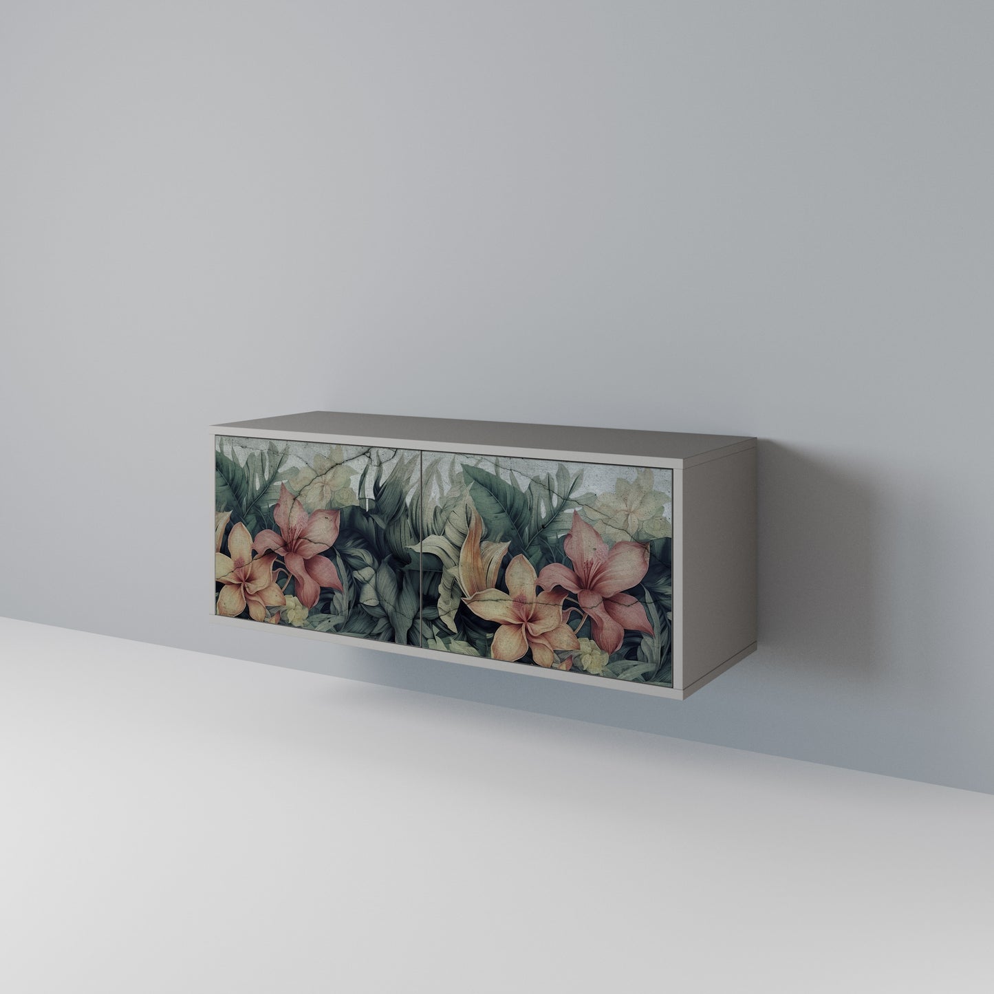 HEAVENLY BLOOM Kompakt TV-bänk med 2 dörrar