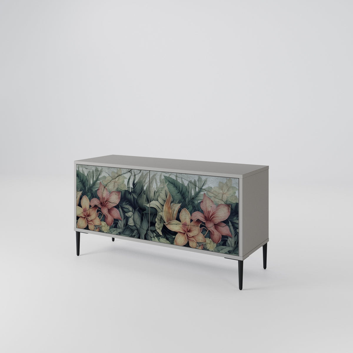 HEAVENLY BLOOM Kompakt TV-bänk med 2 dörrar