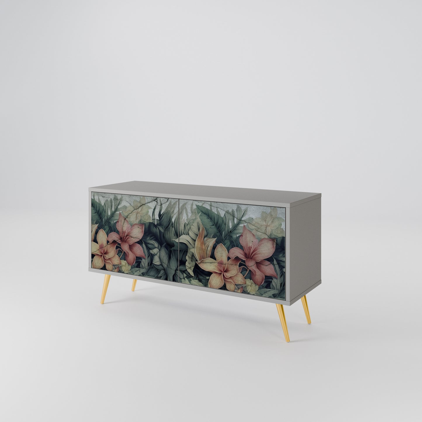 HEAVENLY BLOOM Kompakt TV-bänk med 2 dörrar