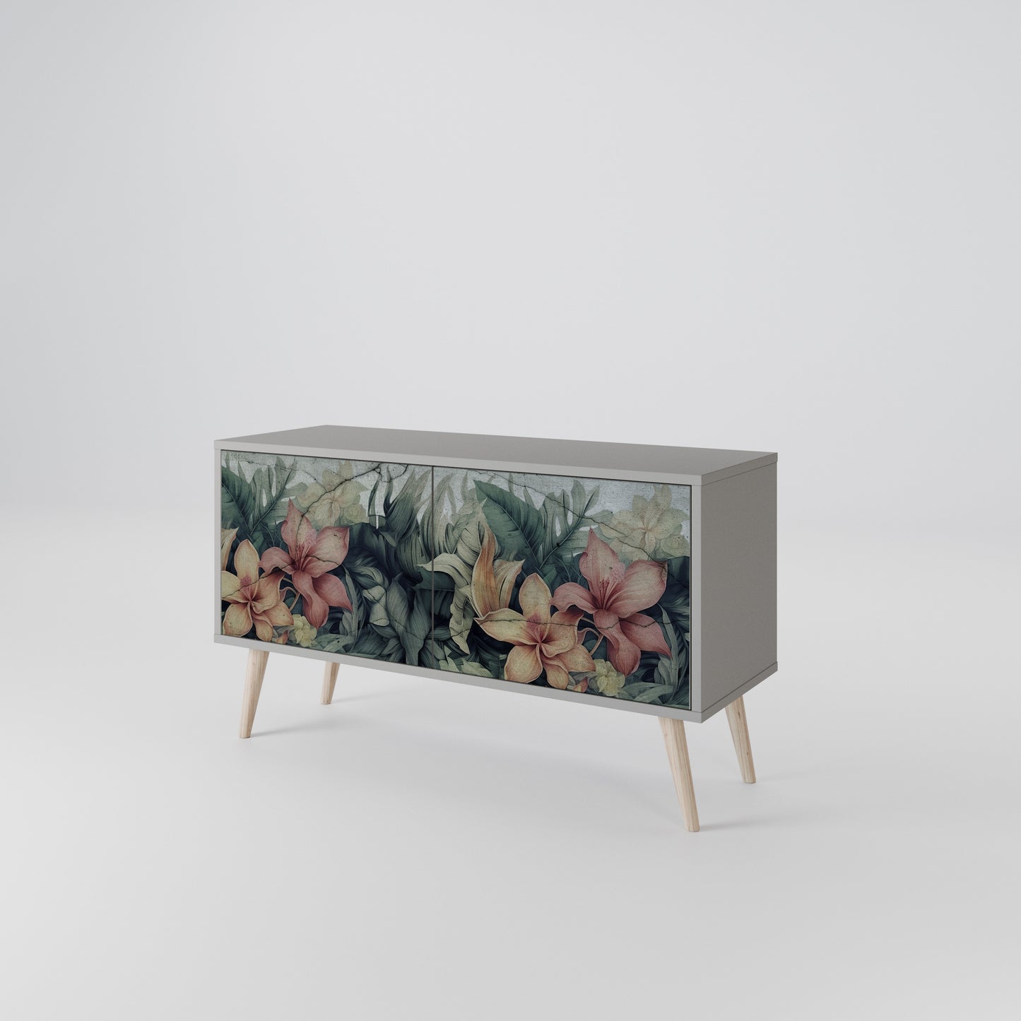 HEAVENLY BLOOM Kompakt TV-bänk med 2 dörrar