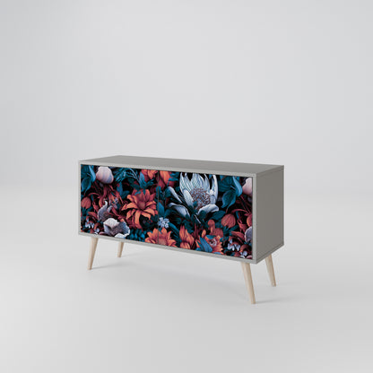 ETHEREAL BLOSSOMS Kompakt TV-bänk med 2 dörrar