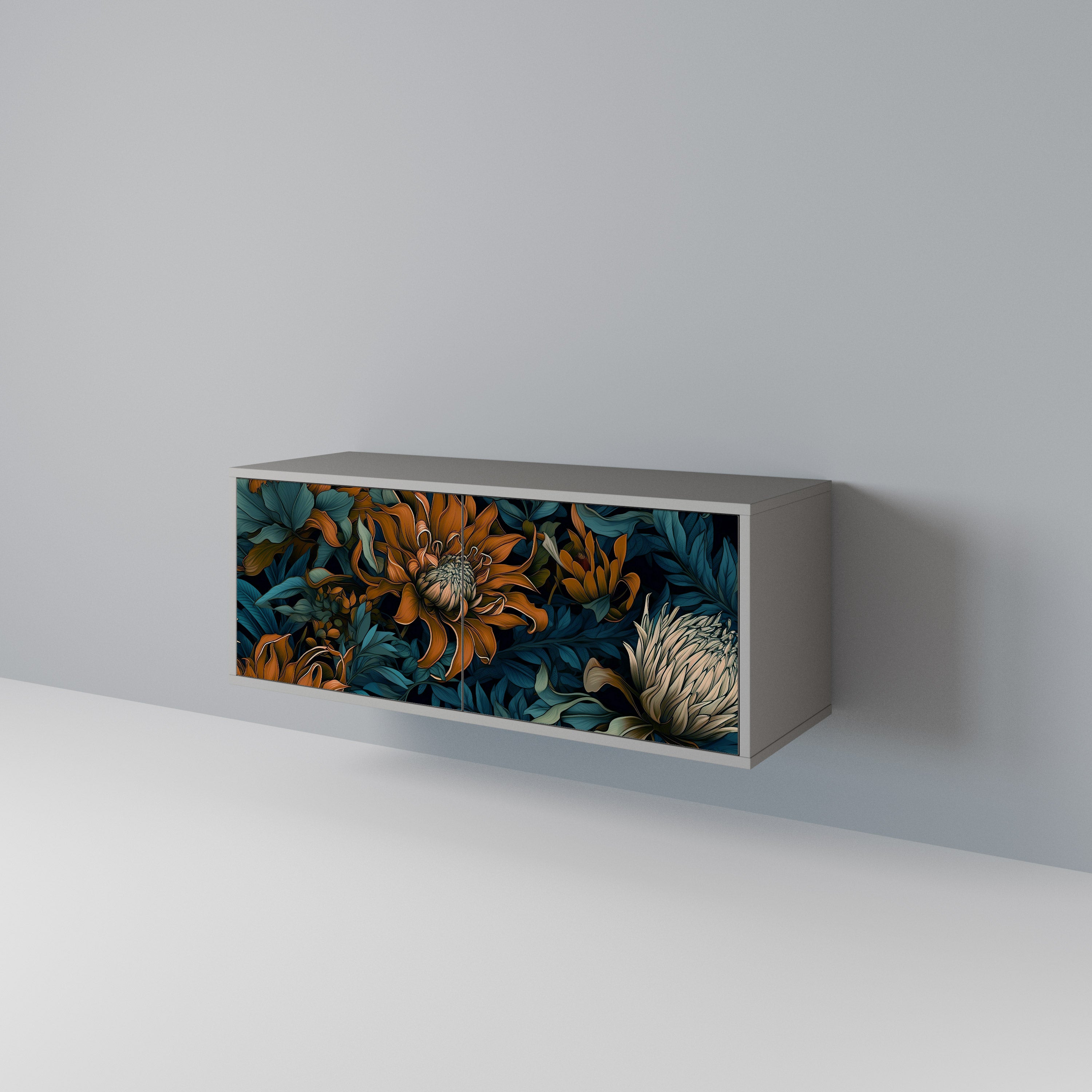 MORNING BLOOM Compact 2-Door TV Cabinet