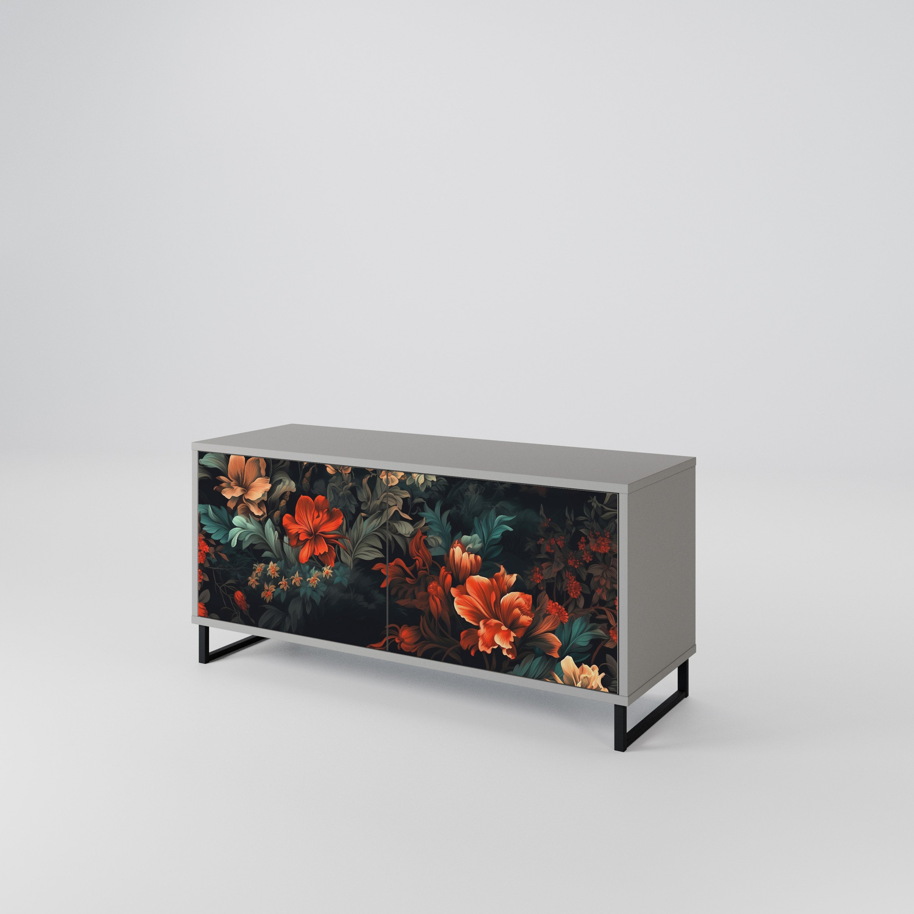IMAGINARY BLOSSOM Compact 2-Door TV Cabinet
