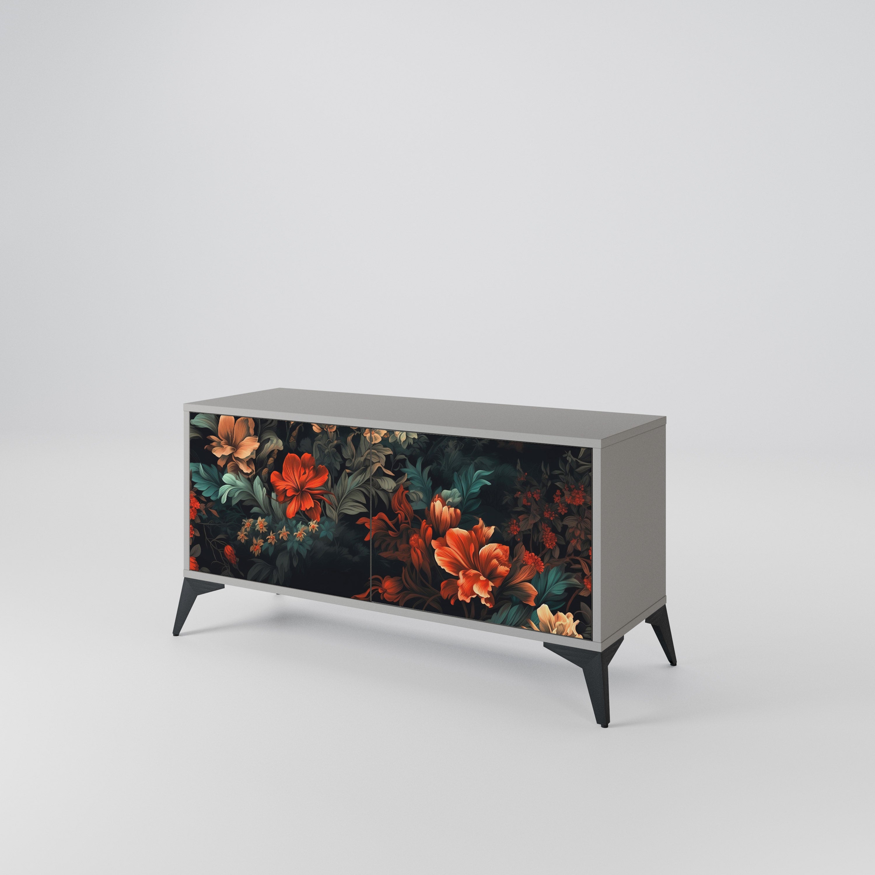 IMAGINARY BLOSSOM Compact 2-Door TV Cabinet