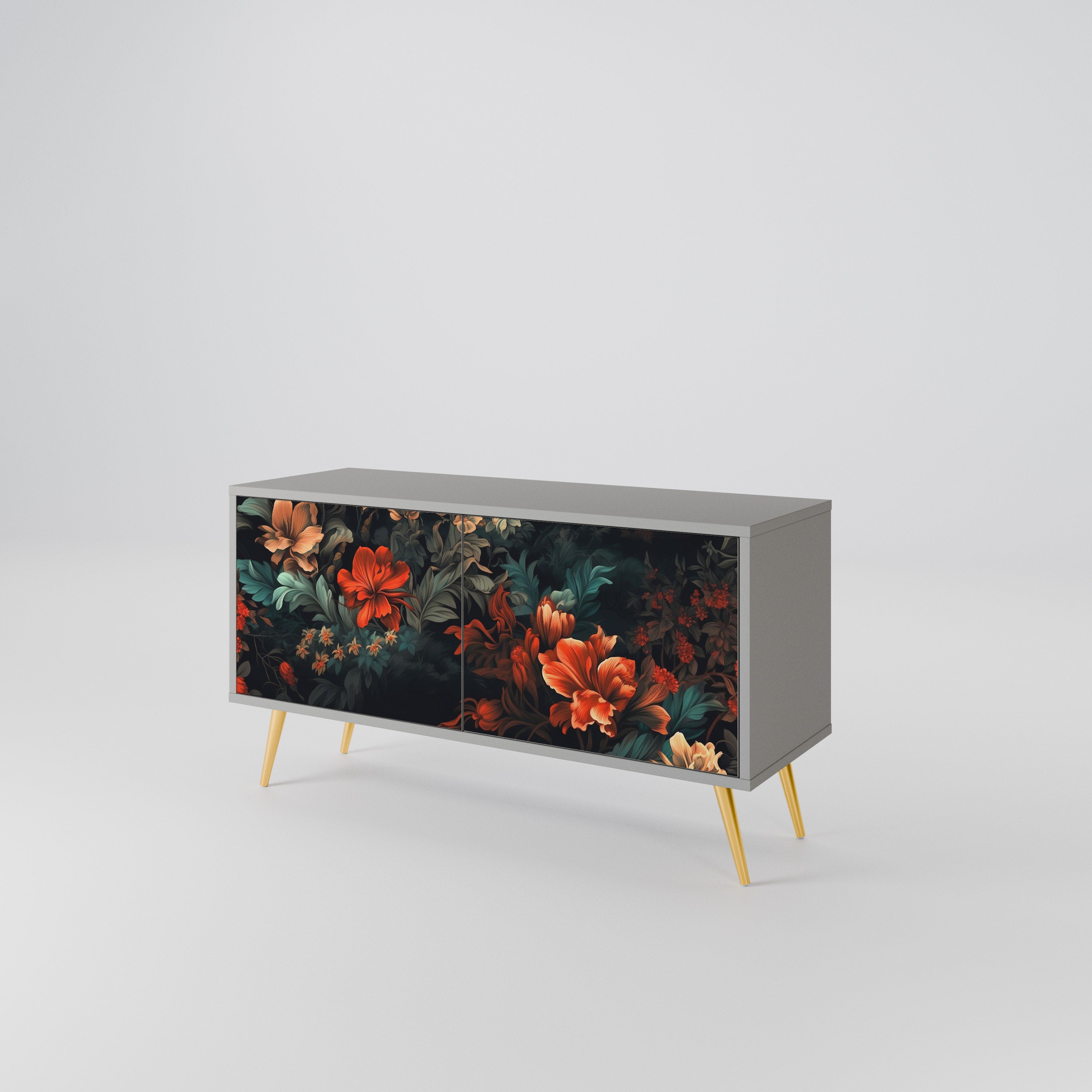 IMAGINARY BLOSSOM Compact 2-Door TV Cabinet