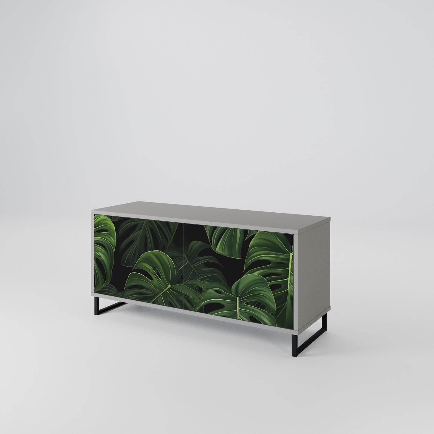 INFINITE MONSTERA Kompakt TV-bänk med 2 dörrar