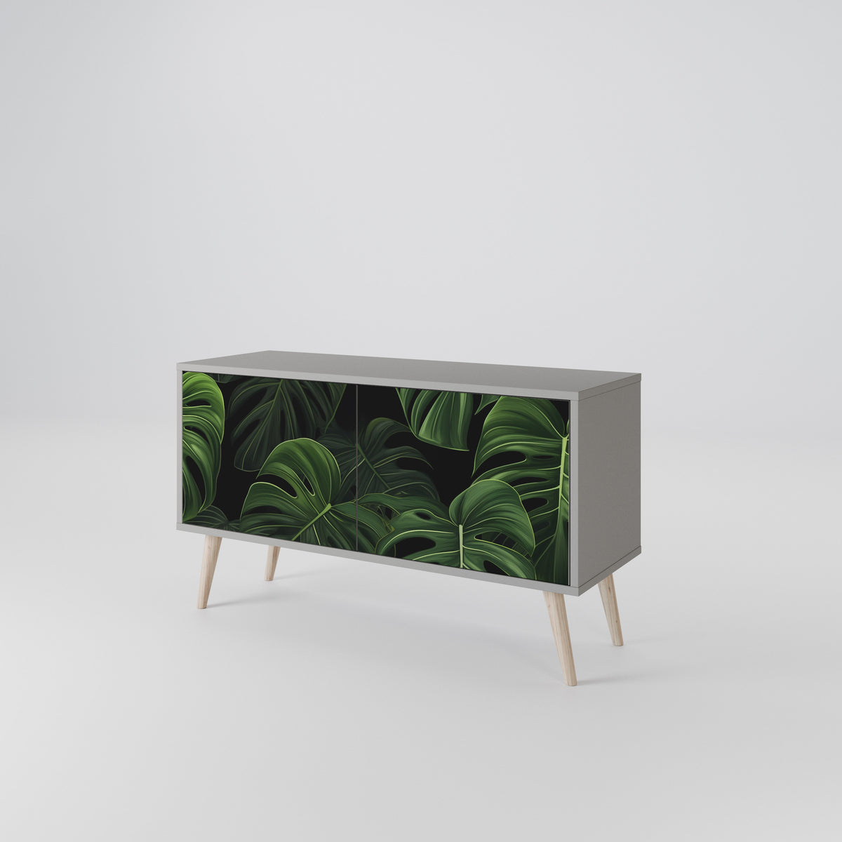 INFINITE MONSTERA Kompakt TV-bänk med 2 dörrar