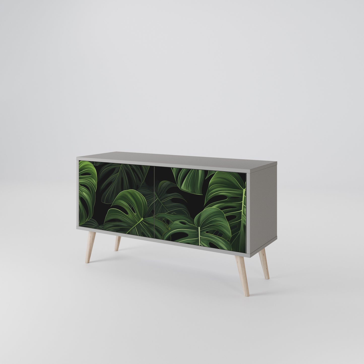 INFINITE MONSTERA Kompakt TV-bänk med 2 dörrar