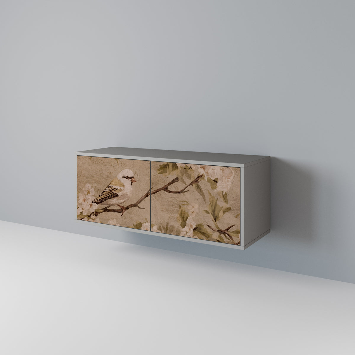 PETAL DISTINGUISH Kompakt TV-bänk med 2 dörrar