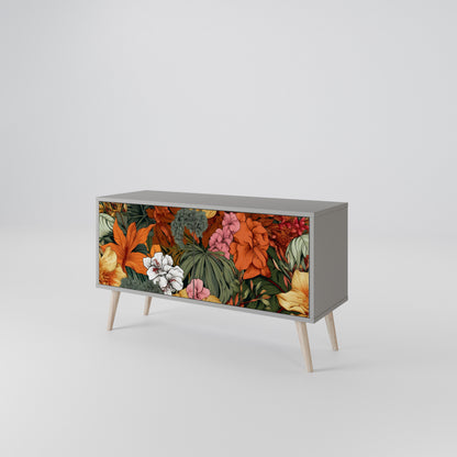 RADIANT FLORA Kompakt TV-bänk med 2 dörrar