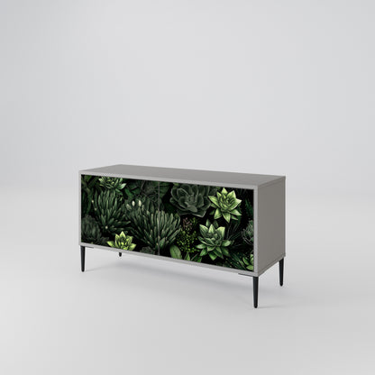 SUCCULENT JUNGLE Kompakt TV-bänk med 2 dörrar