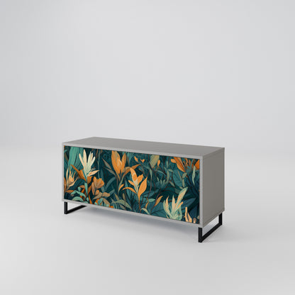 FLORAL SERENITY Kompakt TV-bänk med 2 dörrar