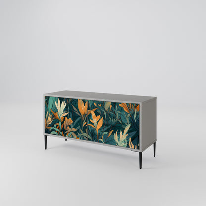 FLORAL SERENITY Kompakt TV-bänk med 2 dörrar