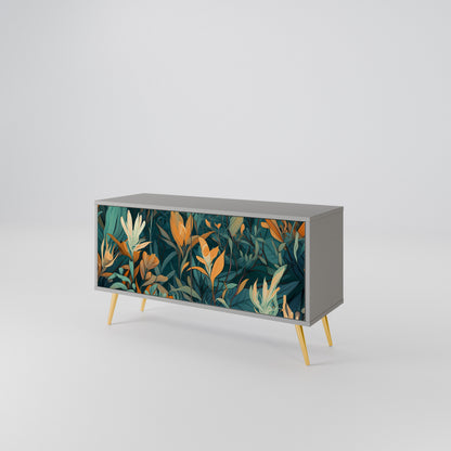 FLORAL SERENITY Kompakt TV-bänk med 2 dörrar