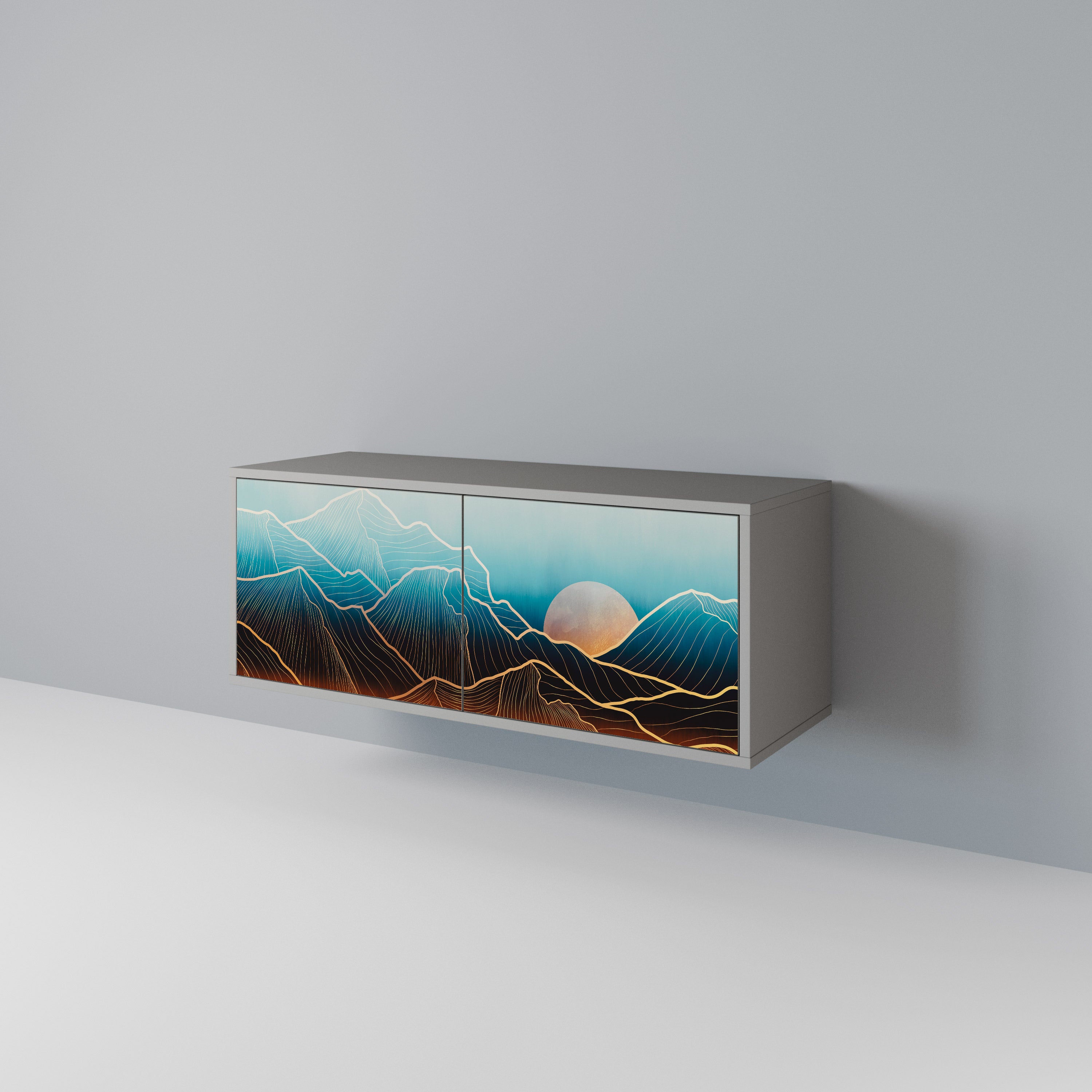 LUNAR SECRETS Compact 2-Door TV Cabinet