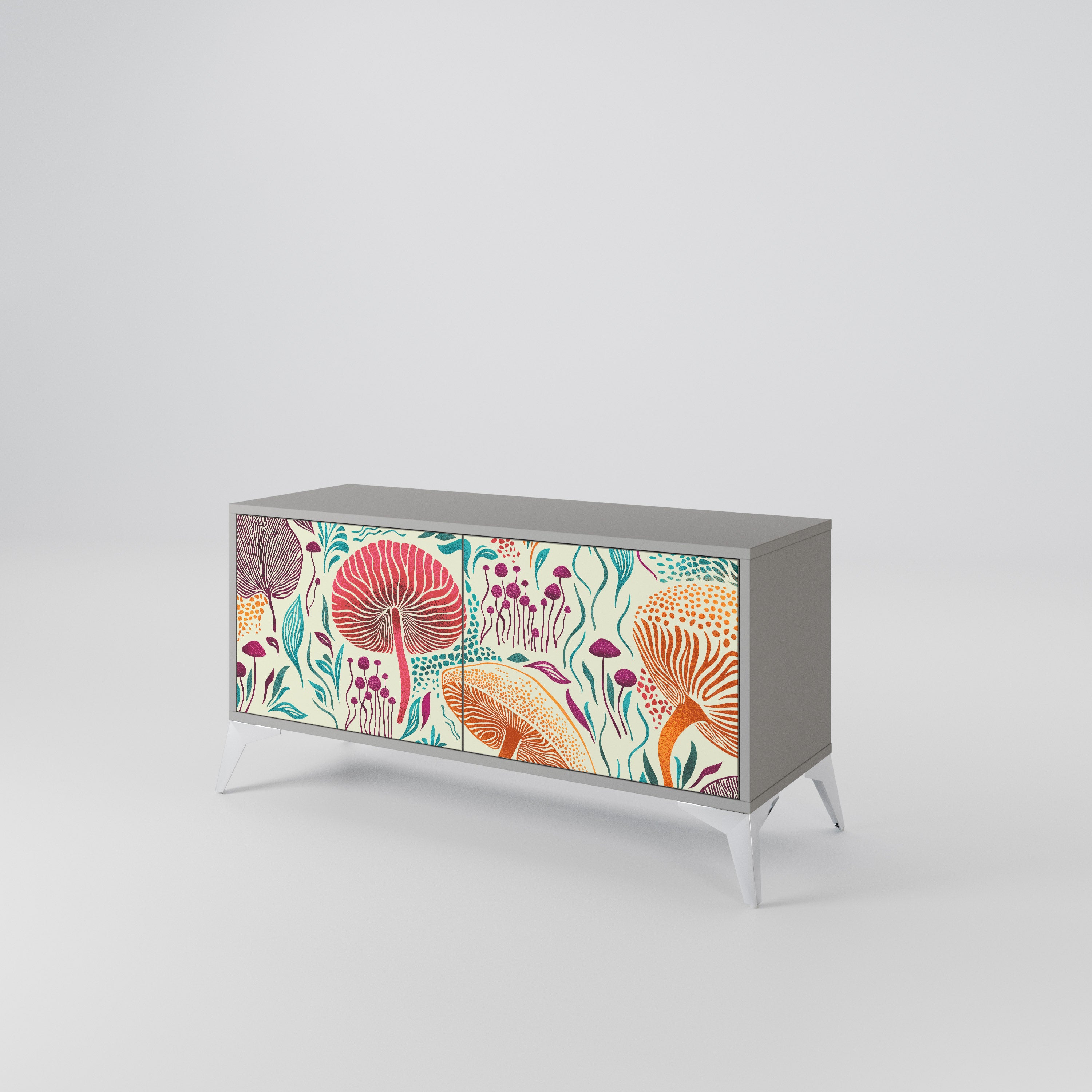 FUNGUS FANTASY Compact 2-Door TV Cabinet