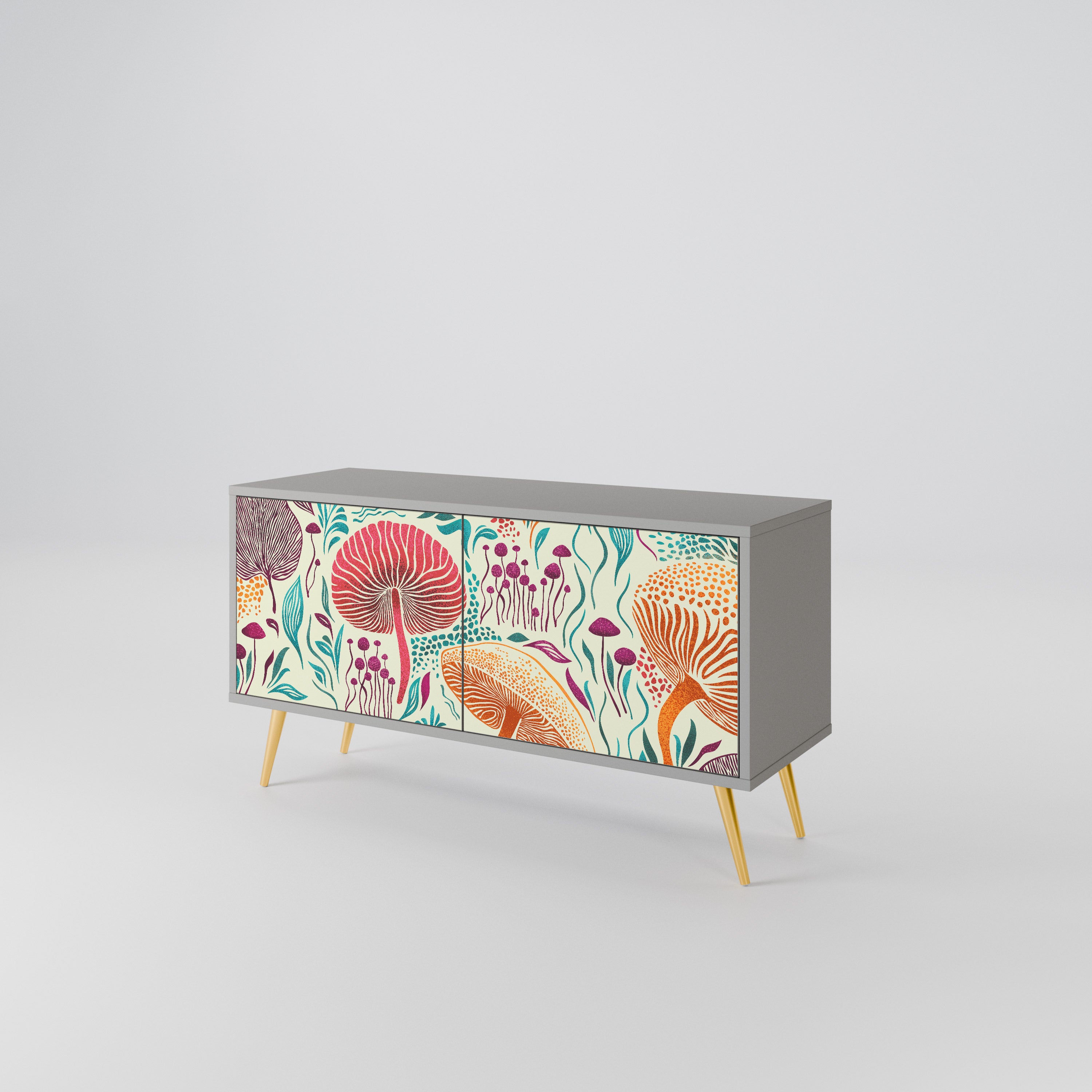 FUNGUS FANTASY Compact 2-Door TV Cabinet